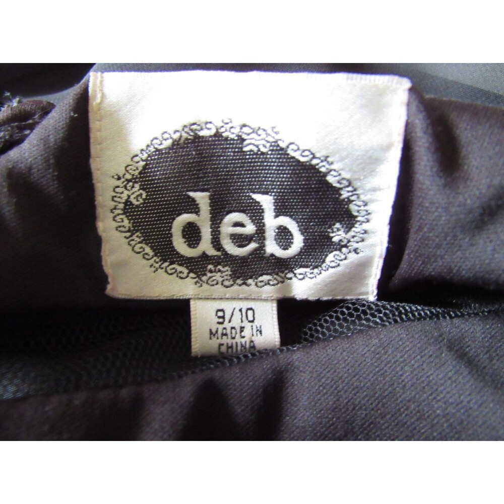 Dresses by DEB Vintage Juniors Black Formal/Prom/Party Dress Size 9/10 - Picture 4 of 9
